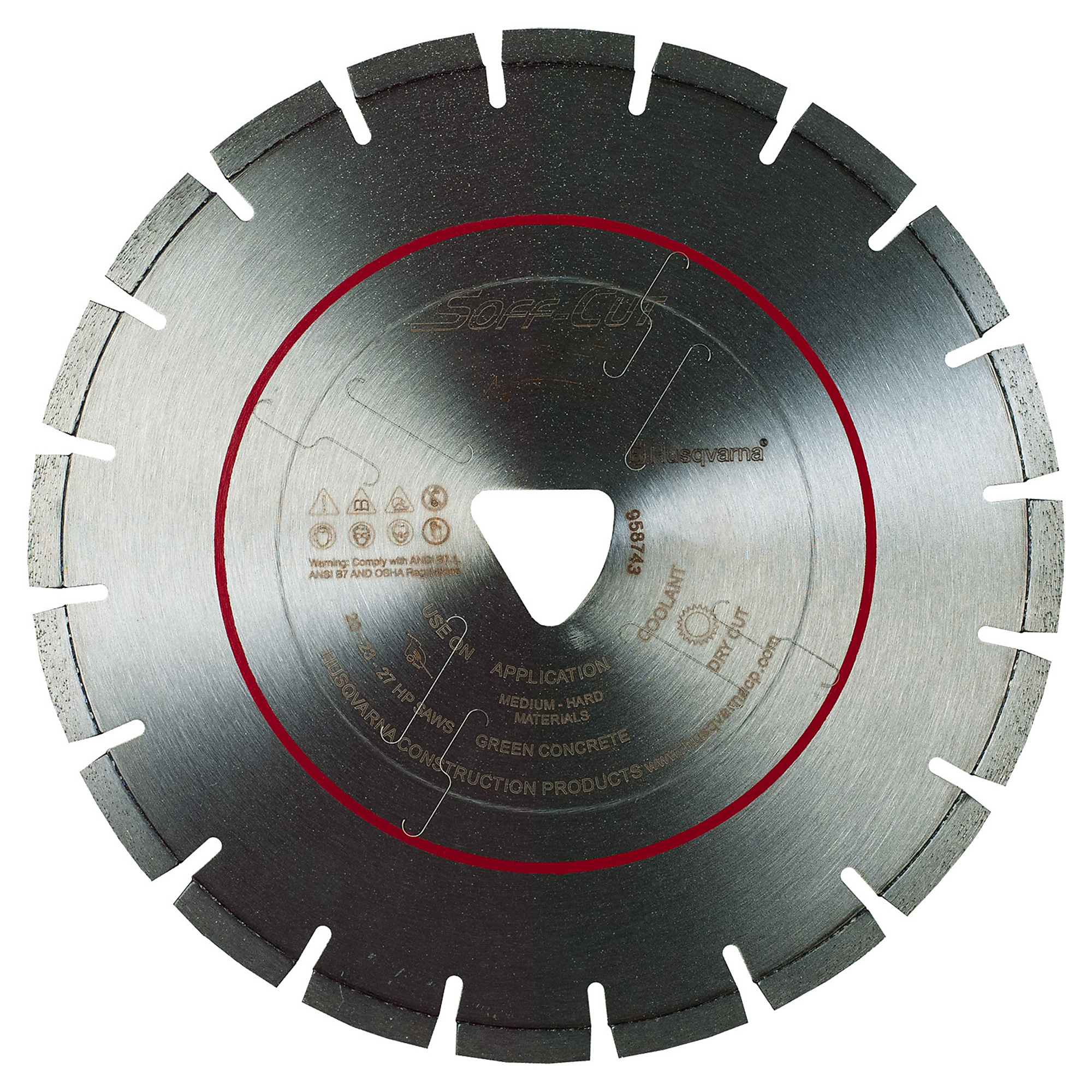 Husqvarna, Diamond Blade, Blade Diameter 14 in, Included (qty.) 1 Model# 575383215